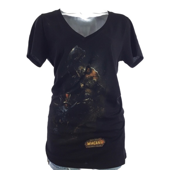 Tops - Blizzard Activision World of Warcraft Black Tee